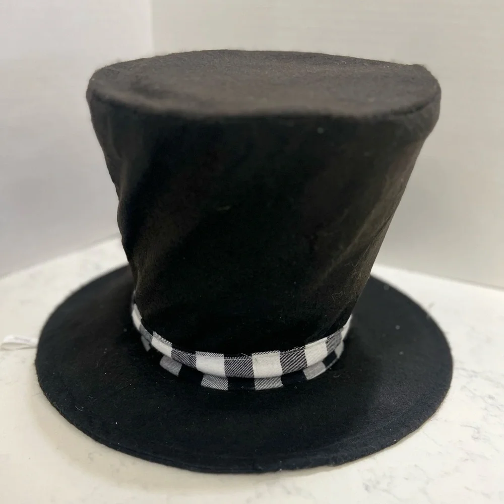 DECORATIVE HAT FOR CHRISTMAS TREE Elegant Black Decorative Hat